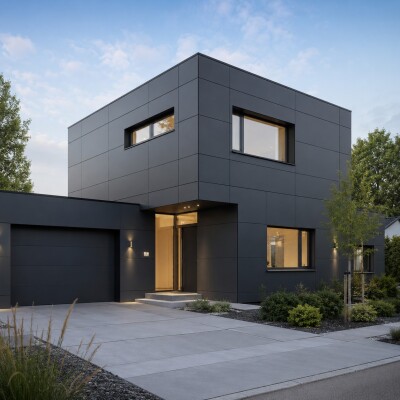 Fassade verkleiden mit Aluverbund:...
