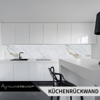 PVC Wandpaneel Duschrückwand Carrara Gold in Marmor-Opt
