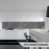 PVC Wandpaneel Duschrückwand Nero-Black in Marmor-Optik