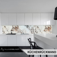 PVC Wandpaneel Duschrückwand Viola in Marmor-Optik Hoch