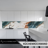 PVC Wandpaneel Duschrückwand Blue-Nile in Marmor-Optik 