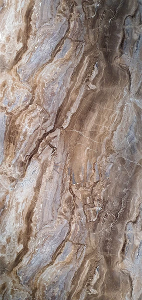 PVC Duschrückwand Arabescato-Brown