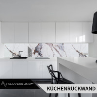 PVC Wandpaneel Duschrückwand Blue-Sky in Marmor-Optik -