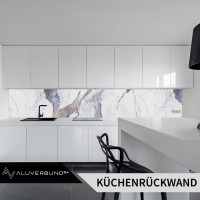 PVC Wandpaneel Duschrückwand Blue-Sky in Marmor-Optik H