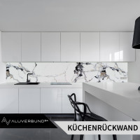 PVC Wandpaneel Duschrückwand Arabescato-White in Marmor