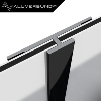 100cm Verbindungsprofil für 3 mm Platten Schwarz RAL900