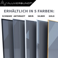 200cm Verbindungsprofil für 3 mm Platten Schwarz RAL900