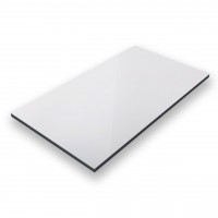 Alu Verbundplatte Zuschnitt Spiegel-Silber-3mm/0,3mm