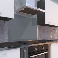 Küchenrückwand aus 3mm Aluverbundplatte Anthrazit 