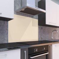 Küchenrückwand aus 3mm Aluverbundplatte Elfenbein 