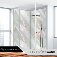 PVC Wandpaneel Duschrückwand Onyx-Pearl in Marmor-Optik