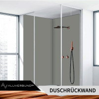 PVC Wandpaneel Duschrückwand Anthrazit-Grey Hochglanz -