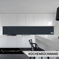 PVC Wandpaneel Duschrückwand Metallic Grey Hochglanz - 