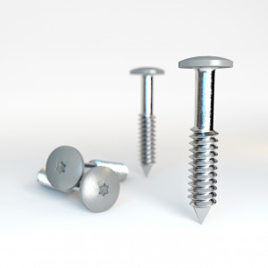 HPL Fassadenschrauben 4,8x38 Grau RAL7042