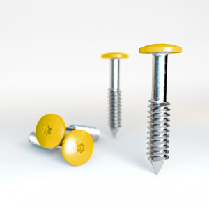 HPL Fassadenschrauben 4,8x38 Gelb RAL1023