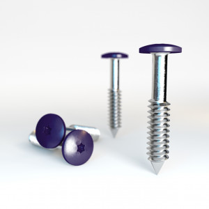 HPL Fassadenschrauben 4,8x38 Nachtblau RAL5022