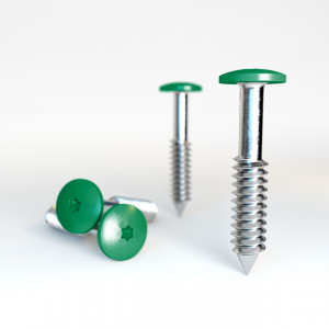 HPL Fassadenschrauben 4,8x38 Grün RAL6024