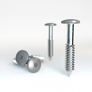 HPL Fassadenschrauben 4,8x38 Graualuminium RAL9007