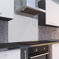 Küchenrückwand aus 3mm Aluverbundplatte Silber-Met