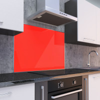 Küchenrückwand aus 3mm Aluverbundplatte Rot RAL302