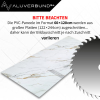 PVC Wandpaneel Wandfliesen Sahara-Black in Marmor-Optik Hoch
