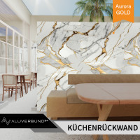 PVC Wandpaneel Duschrückwand GL-3001 Aurora-Gold in Mar