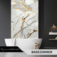PVC Wandpaneel Duschrückwand GL-3001 Aurora-Gold in Mar
