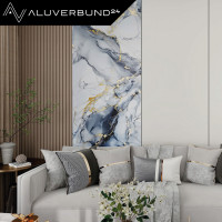 PVC Wandpaneel Duschrückwand Royal-Gold in Marmor-Optik