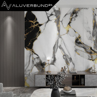 PVC Wandpaneel Duschrückwand Onyx-Gold in Marmor-Optik 