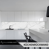 PVC Wandpaneel Duschrückwand Carrara-White in Marmor-Op