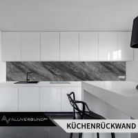 PVC Wandpaneel Duschrückwand Obsidian-Grey in Marmor-Op