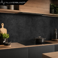 PVC Wandpaneel Duschrückwand Industrial-Black in Naturs