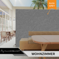 PVC Wandpaneel Duschrückwand SM-8004 Arctic-Grey in Nat