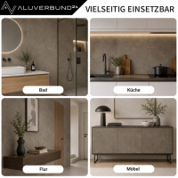 PVC Wandpaneel Duschrückwand Vulcano-Brown in Naturstei