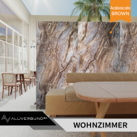 PVC Wandpaneel Wandfliesen Arabescato Brown in Marmor-Optik 