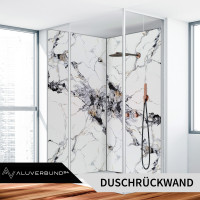 PVC Wandpaneel Wandfliesen Arabescato White in Marmor-Optik 