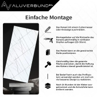 PVC Wandpaneel Wandfliesen Picasso in Marmor-Optik Hochglanz