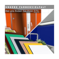 Duschrückwand/Wandpaneel aus Aluverbund 3mm Silber-Meta