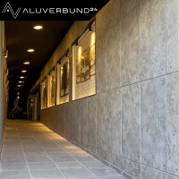 3D Wandpaneel Styropor Platte 120x50cm Beton-Grau - Fassaden