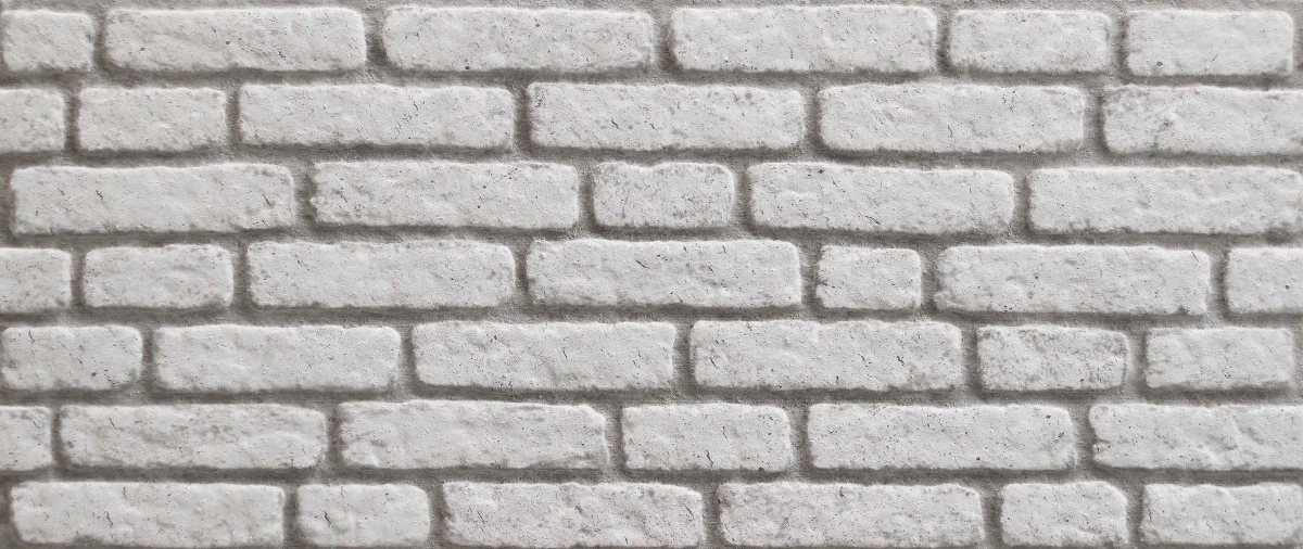 3D Wandpaneel Styropor Backstein Weiß Detail