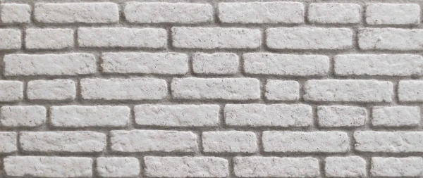 3D Wandpaneel Backstein Weiß