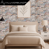 3D Wandpaneel Styropor Platte 120x50cm Backstein Antik - Fas