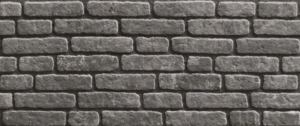 3D Wandpaneel Backstein Grau