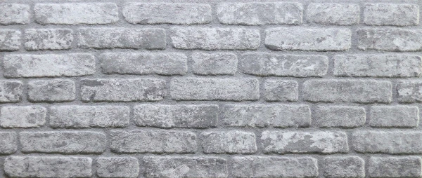 3D Wandpaneel Backstein Hellgrau