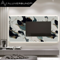 PVC Wandpaneel Duschrückwand Azure-Onyx-Gold in Marmor-