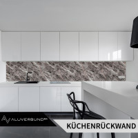 PVC Wandpaneel Duschrückwand Graphite-Ember in Marmor-O