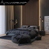 Akustik-Wandpaneel Slim 278x60cm Nussbaum Holz Akustikpaneel