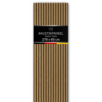 Akustik-Wandpaneel Slim 278x60cm Teak Ba gallery