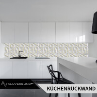 PVC Wandpaneel Duschrückwand 3D GEOMETRY GOLD Hochglanz