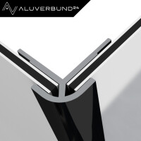 200cm Außeneckprofil für 3 mm Platten Silber E6Ev